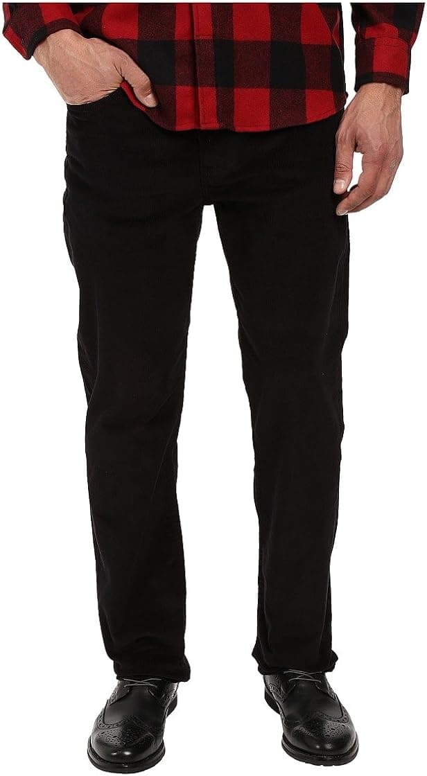 Levi's Men's 514 Straight Fit Cut Jeans (Stretch), Black/Corduroy, 29Wx30L