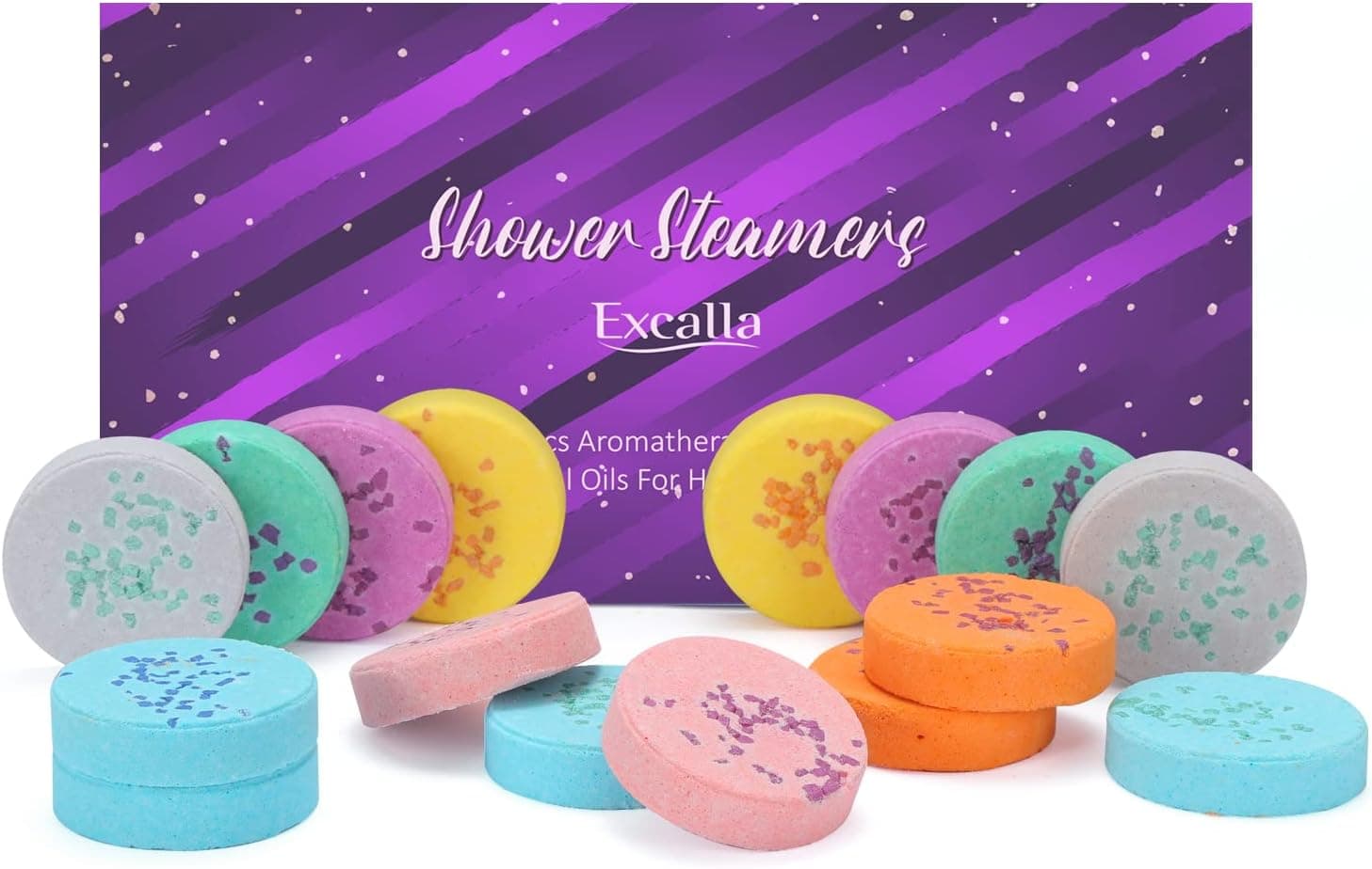Shower Steamers Aromatherapy Gift Set for Women and Men - 16Pcs Shower Bombs with Essential Oils for Stress Relief, Relaxation Gift for Mothers Day Birthday Christmas Mom Girls