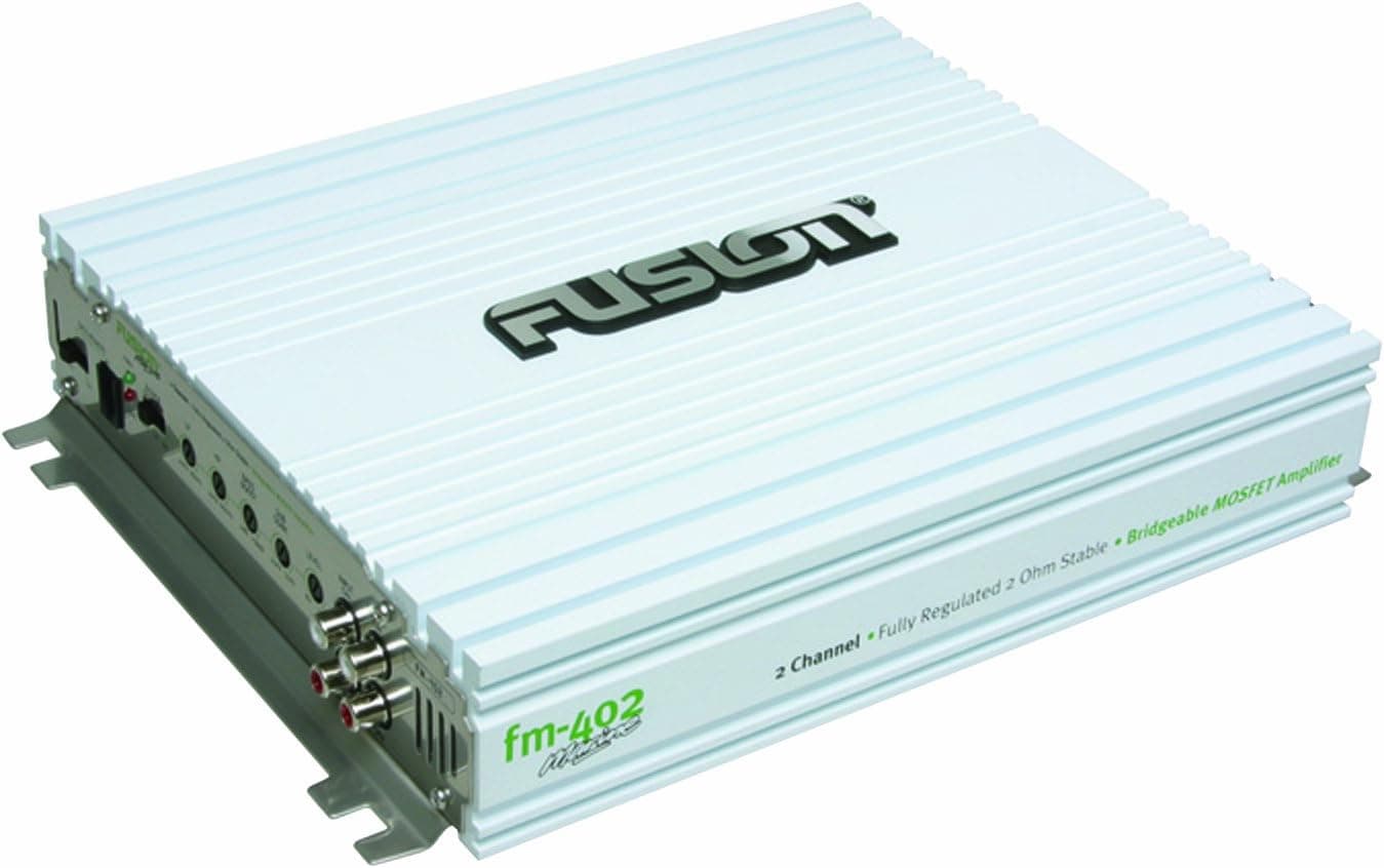 Fusion FM-402 2-Channel 400 Watt Marine Amplifier