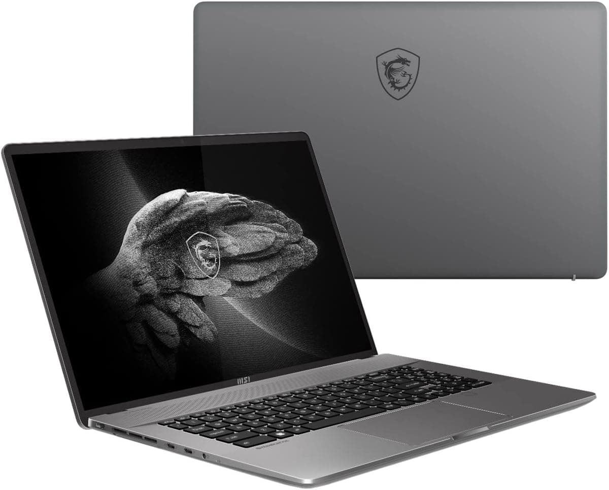 EXCaliberPC 2022 MSI Creator Z17 A12UHST-046 Pro Extreme (i9-12900H, 64GB RAM, 4TB NVMe SSD, RTX 3080Ti 16GB, 17" QHD+ 165Hz Touch, Windows 11 Pro) Content Creation Laptop