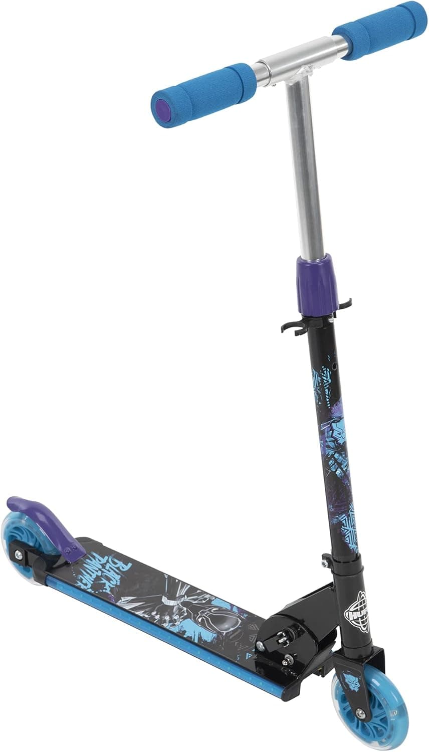Huffy Electro-Light Inline 2 Wheel Scooter for Kids Age 5+, Disney Princess, Marvel, Star Wars, Frozen