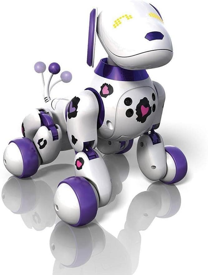 Zoomer Dog Funky Girl 2.0 Purple Spots 2X the Tricks by Spin Master