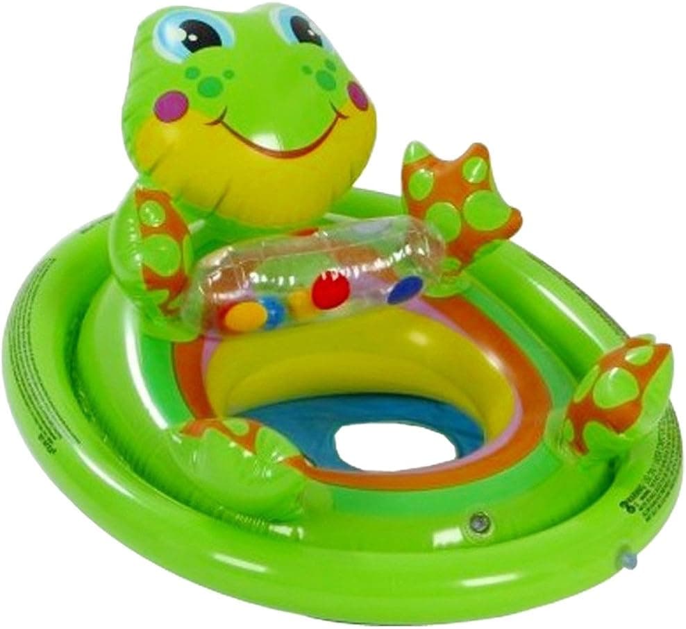 Intex Inflatable See Me Sit Pool Ride for Age 3-4 Frog