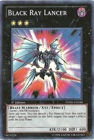 Yu-Gi-Oh! - Black Ray Lancer (PHSW-EN040) - Photon Shockwave - 1st Edition - Super Rare