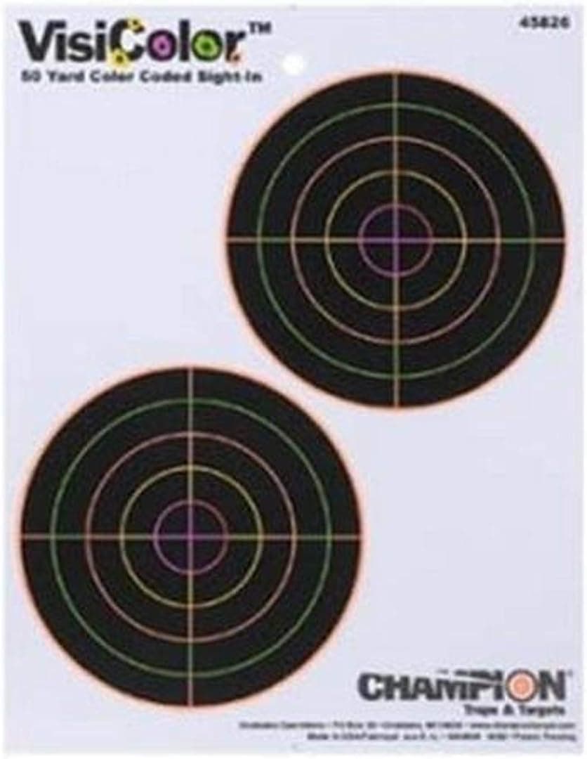 Champion VisiColor Double Bulls Target (5-Inch, Pack of 10)
