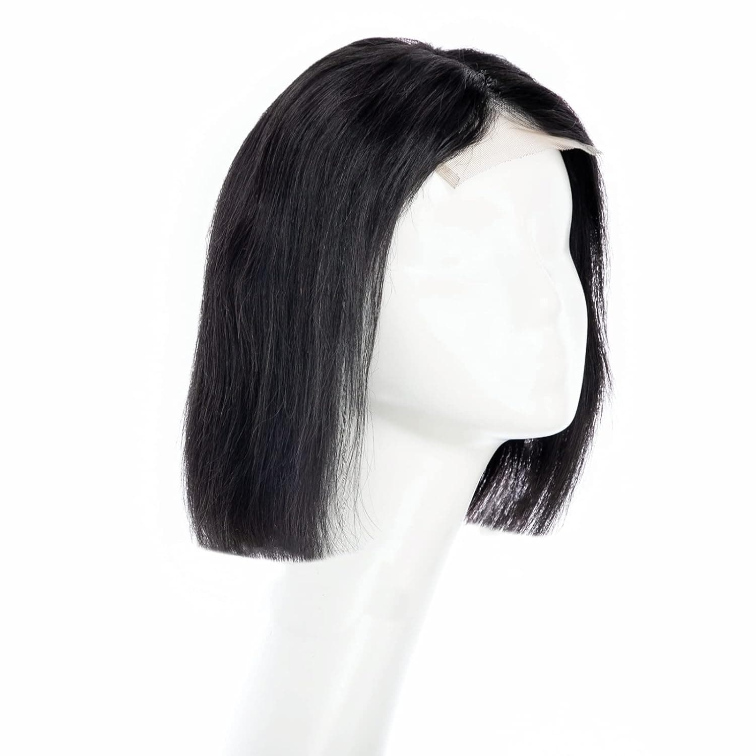 magviila Hair Short Straight Bob Wigs Brazilian Virgin Human Hair 4X4 Lace Front Closure Wigs Human Hair Wig for Women with Density 150% and Baby Hair Natural Black Color 8 Inch