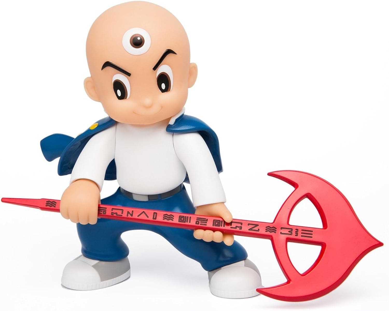 Tezuka Osamu - The 3 Eyed One (Mitsume Ga Toru) Vinyl Statue - Standing (Original Color) 6 inches Tall Official Japan Licence Blue