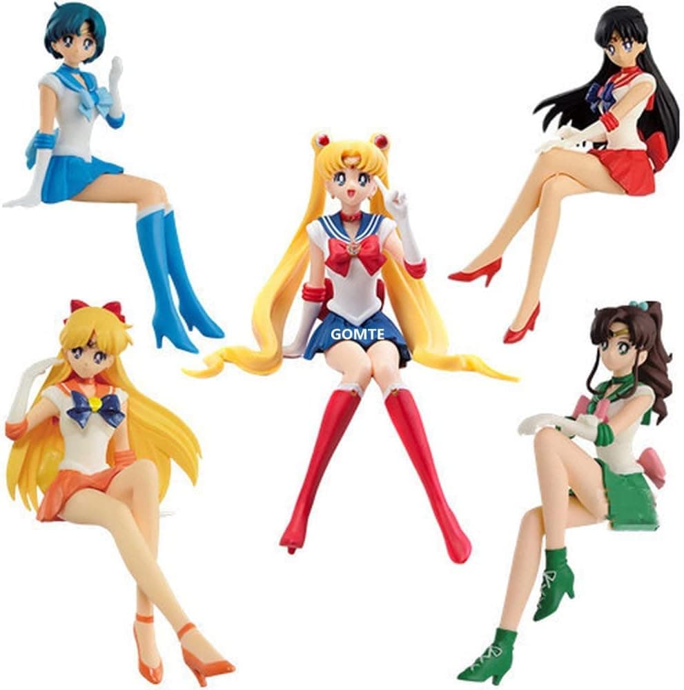 5pcs/Set 14cm Anime Sailor Moon Figure Mars Mercury Venus Jupiter Action Figure Doll Toys FOTOCI