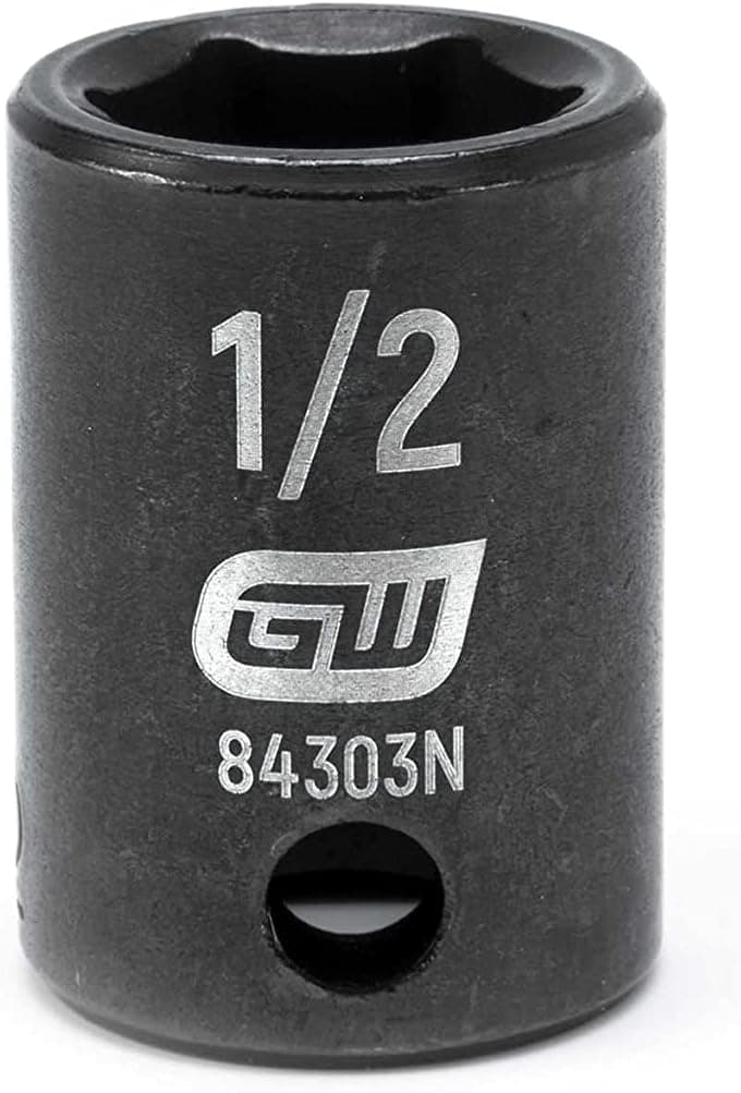GEARWRENCH 3/8" Drive Standard Impact SAE Socket 1/2", 6 Point - 84303N