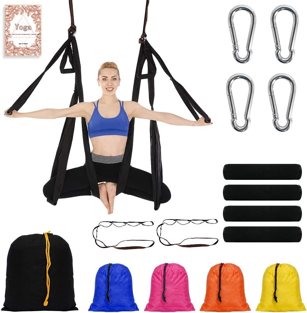 NewDoar Aerial Yoga Swing Parachute Aerial Yoga Hammock Flying Antigravity Yoga Inversion Fitness