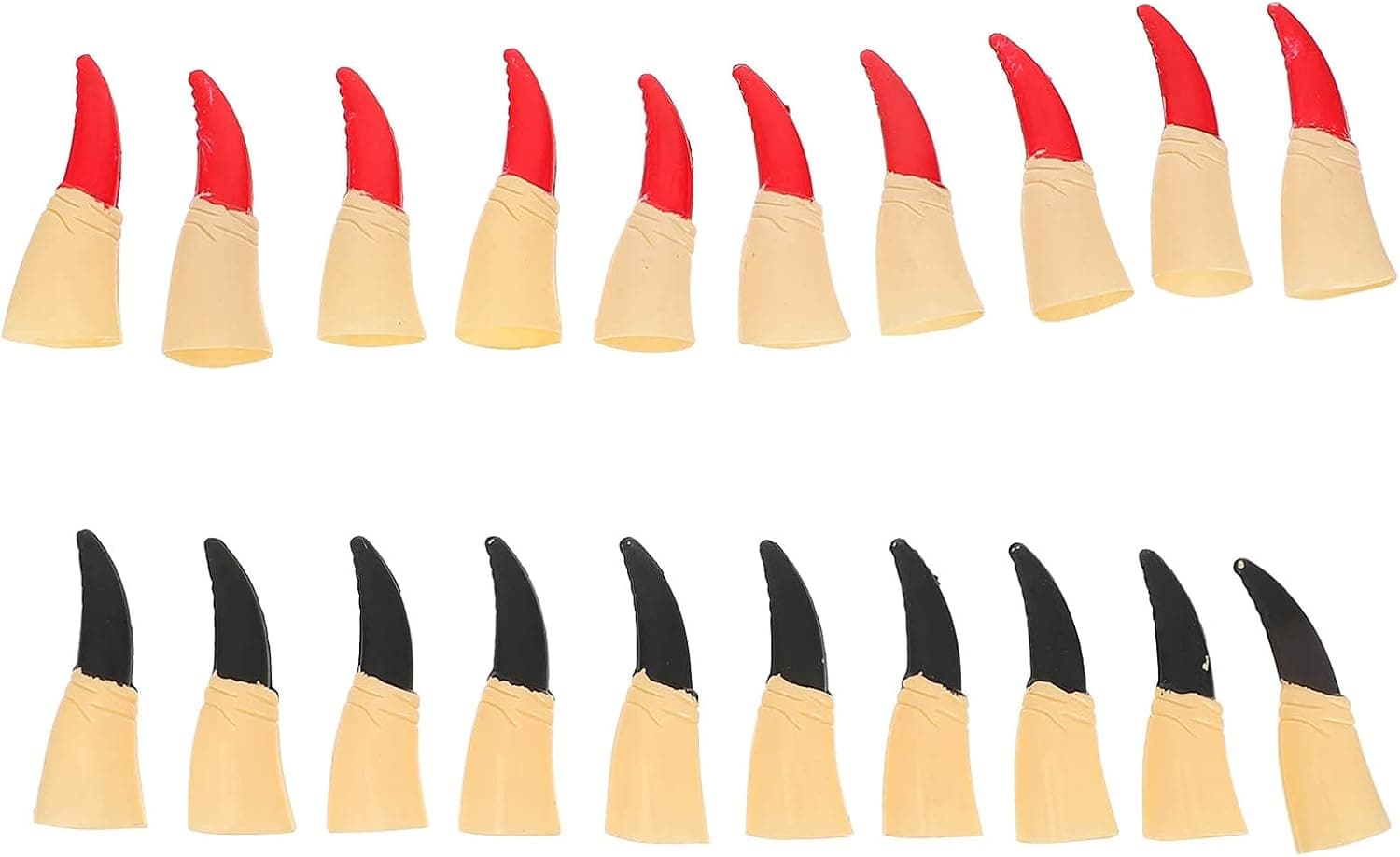 Beaupretty 20pcs Witches Fingers Fake Witch Nail Halloween Prank Props Haunted House Supplies Halloween Costume Cosplay Favors Gifts