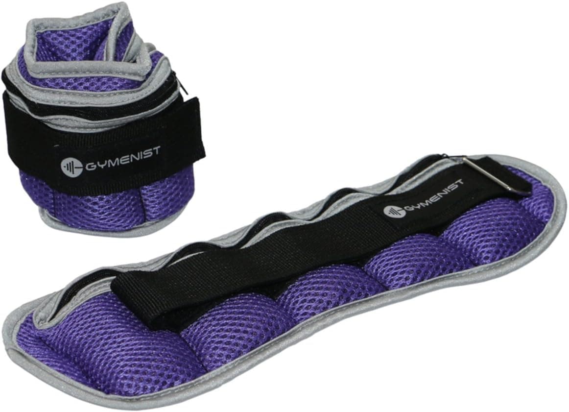 GYMENIST Pair of Ankle and Wrist Weights Adjustable Size The Weight Can Also Be Adjusted Set of Two