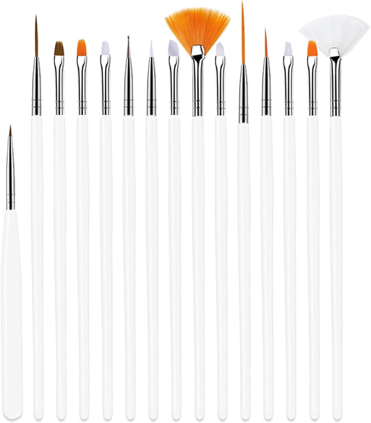 30Pcs Cake Decorating Brushes, Cake Painting Brushes Food Paint Brush, Fondant Sugar DIY Tools Set, Cookie Brushes Set for Cookie Cake Decoration (White)