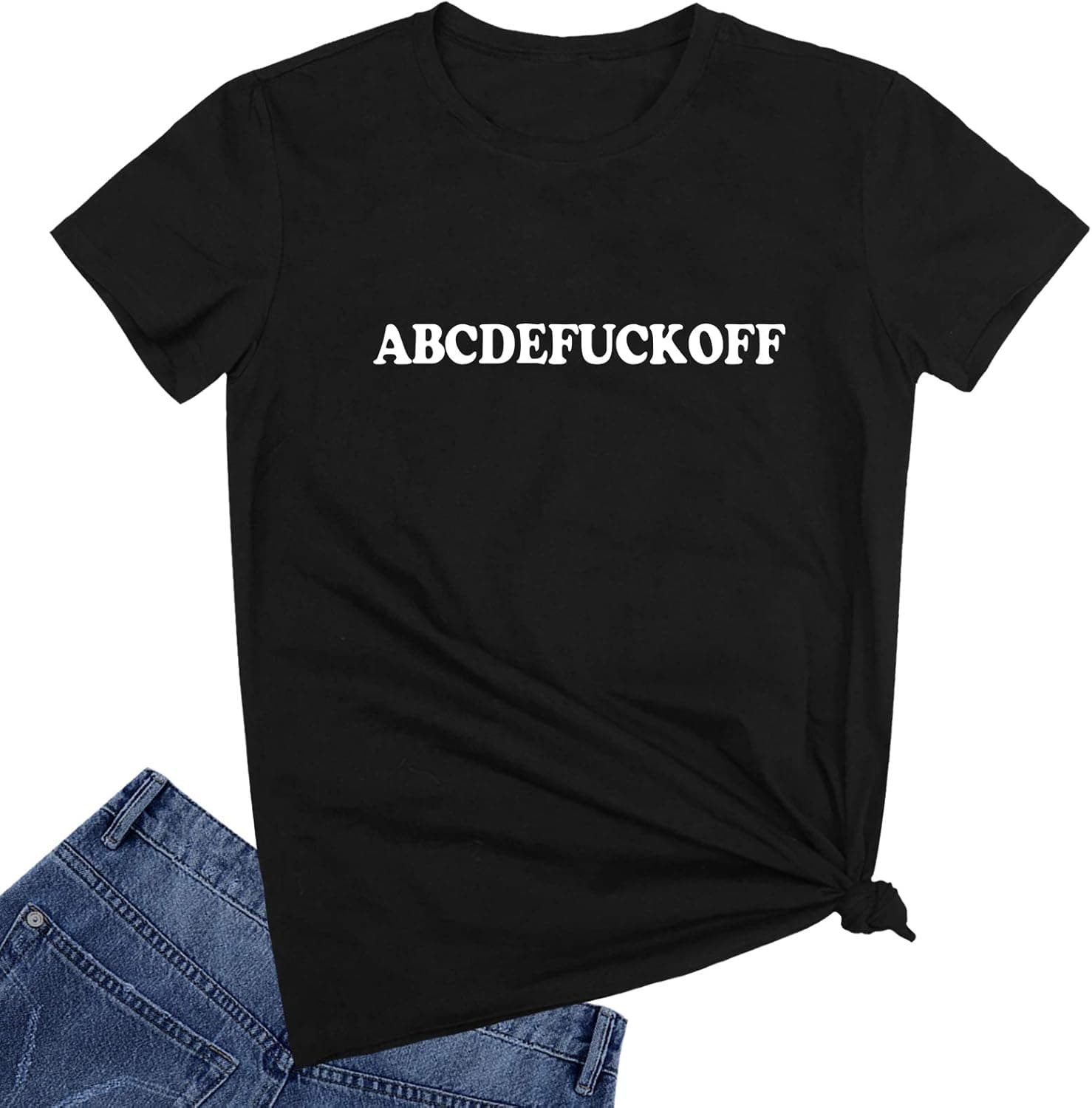 BLACKOO Women Funny Graphic Printed Tshirts Cute Tops