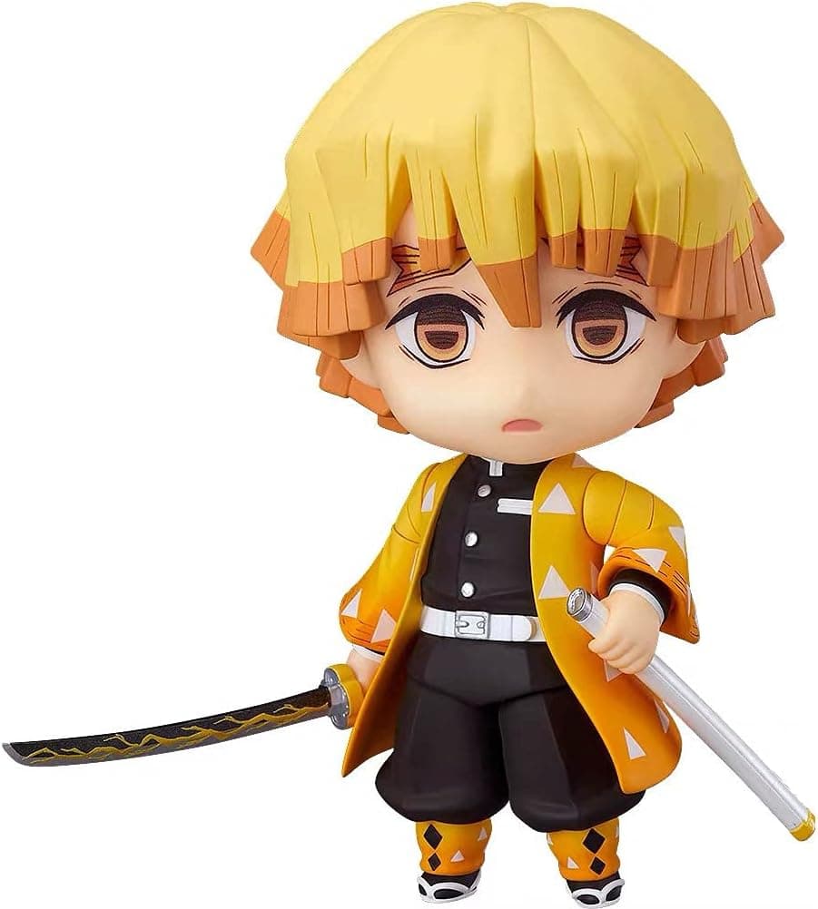 Zenitsu Figure Anime Nendoroid Demon Slayer Kimetsu no Yaiba Action Figure Model PVC Statue Q Version Toy