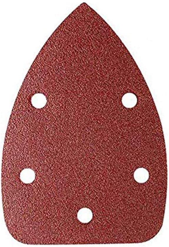 KingBra 320 Grit Mouse Detail Sander Sandpaper 5 Holes Sander Pads Hook and Loop Sanding Sheets, Pack of 30