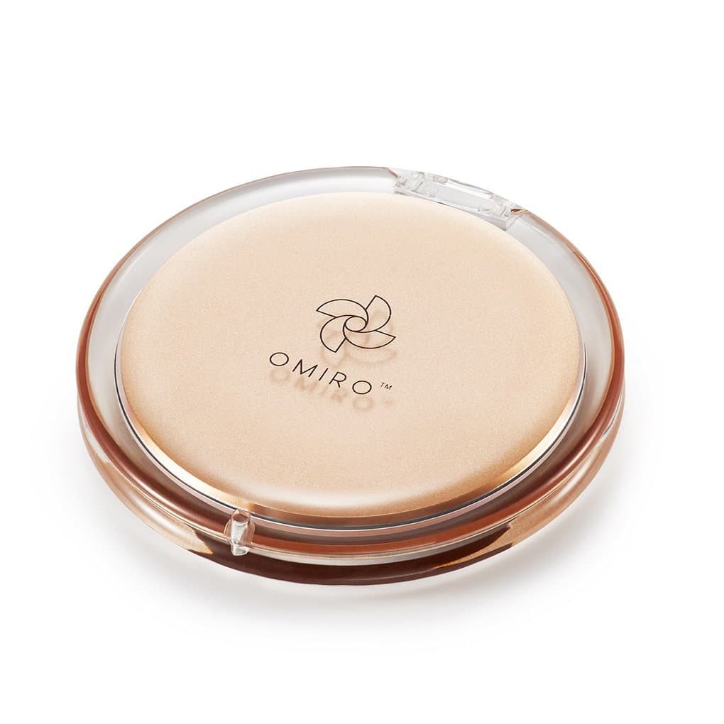 OMIRO Compact Mirror, 1X/10X Magnification 3½“ Pocket Size Round Acrylic Folding Hand Mirror for Travel Makeup (Gold)