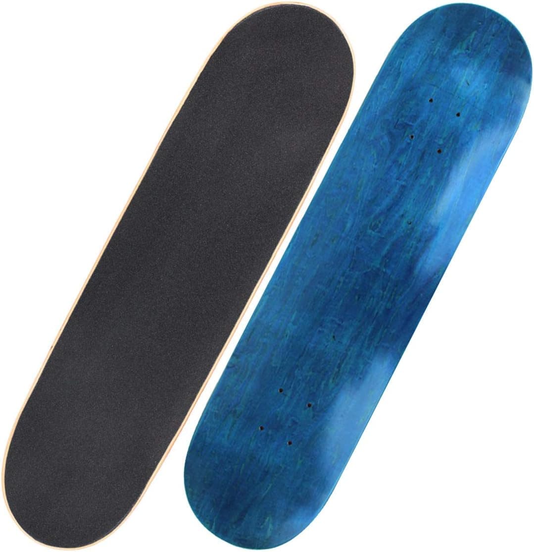 Eprocool 31' x 8' Skateboard Deck Double Kick 7-Layer Maple Canada with Grip Tape for Girl Boy Adult Children Personalized Skateboard Deck