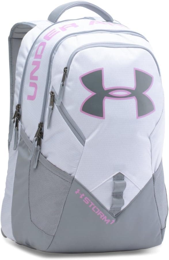 Under Armour Storm Big Logo IV Backpack, WHITE