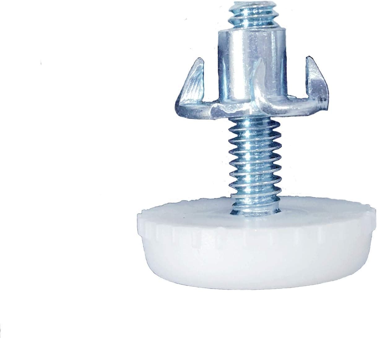 Furniture Levelers | 12-Pack | Heavy Duty & Integrated High-Density Felt | Fully Threaded Adjustable Height 0.5" to 1.25" | Great Glide Pads for Home, Office, DIY, Restaurant, Café
