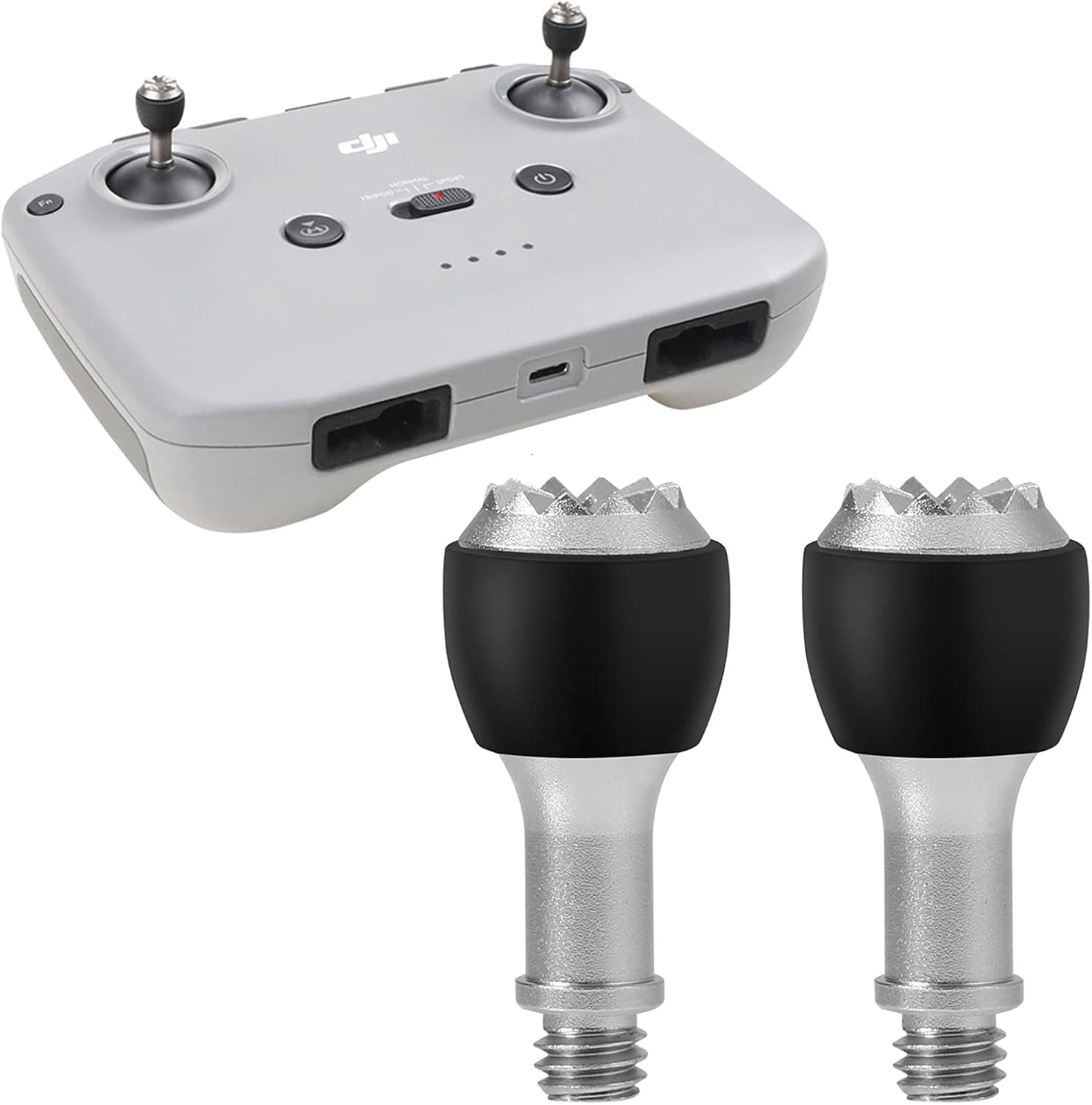 Hanatora RC-N1 Remote Controller Sticks for DJI Mavic 3,Mini 2,Mini 3 Pro,Air 2S,Mavic Air 2,Metal Aluminum Control Joysticks Thumb Rocker Accessories