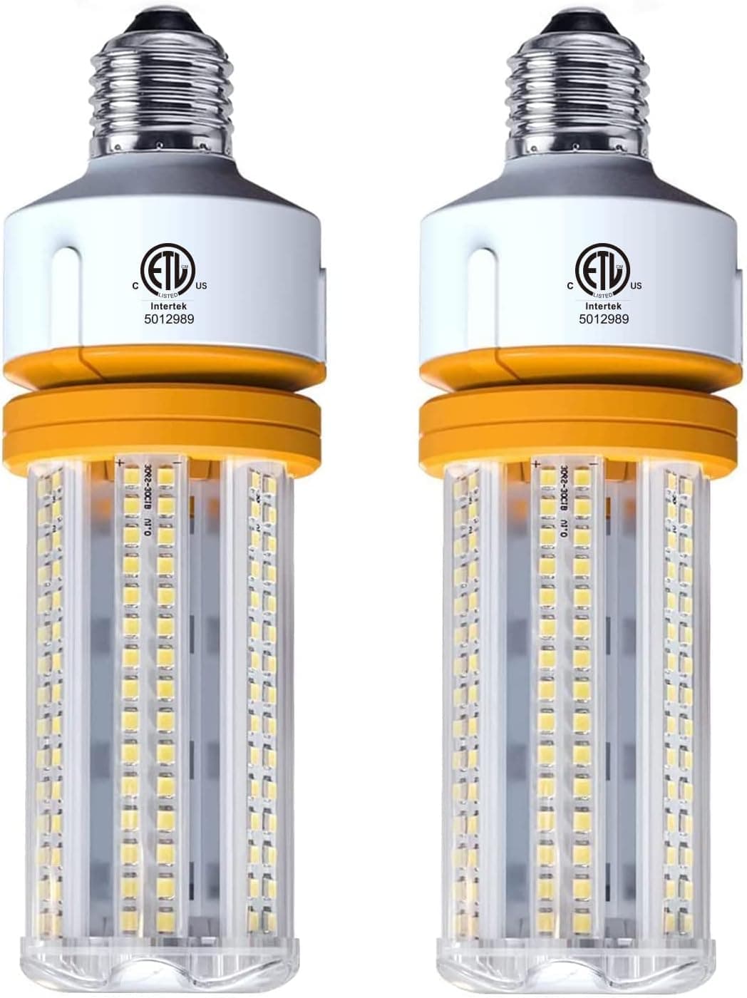 NS 2 Pack 600W Equivalent 7530 Lumen 60W LED Corn Light Bulbs E26 Medium Base 5000K Neutral White for Home Garden Lighting Garage Backyard Office Household