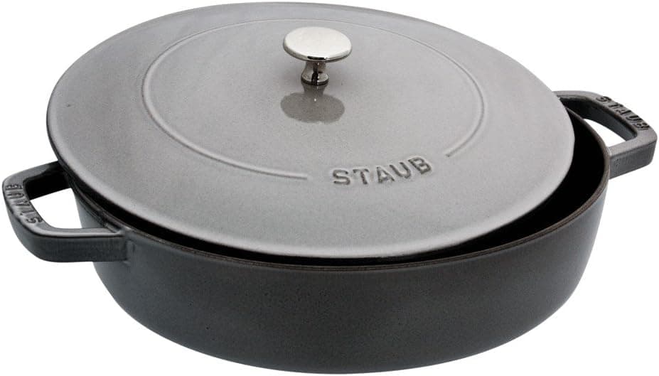 Staub Braiser, Graphite Grey, 4 qt. - Graphite Grey
