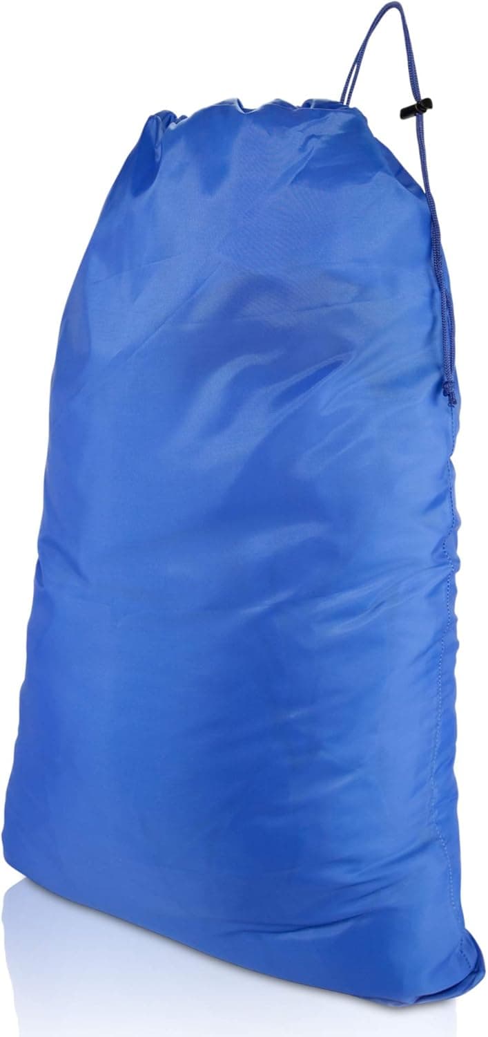 DALIX Large Laundry Bag Drawstring Sack Heavy Duty Tear Resistant in Royal Blue
