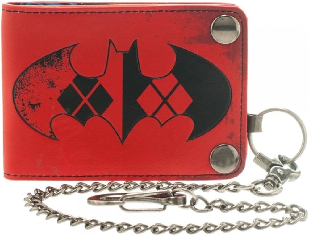 Batman Harley Quinn Bi-Fold Snap Chain Wallet