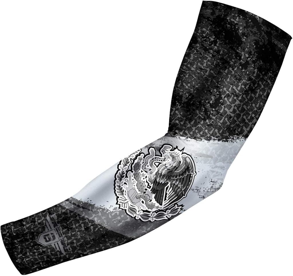 Bucwild Sports USA Mexico P. R. Flag Compression Arm Sleeve - Youth - Adult - Baseball Football