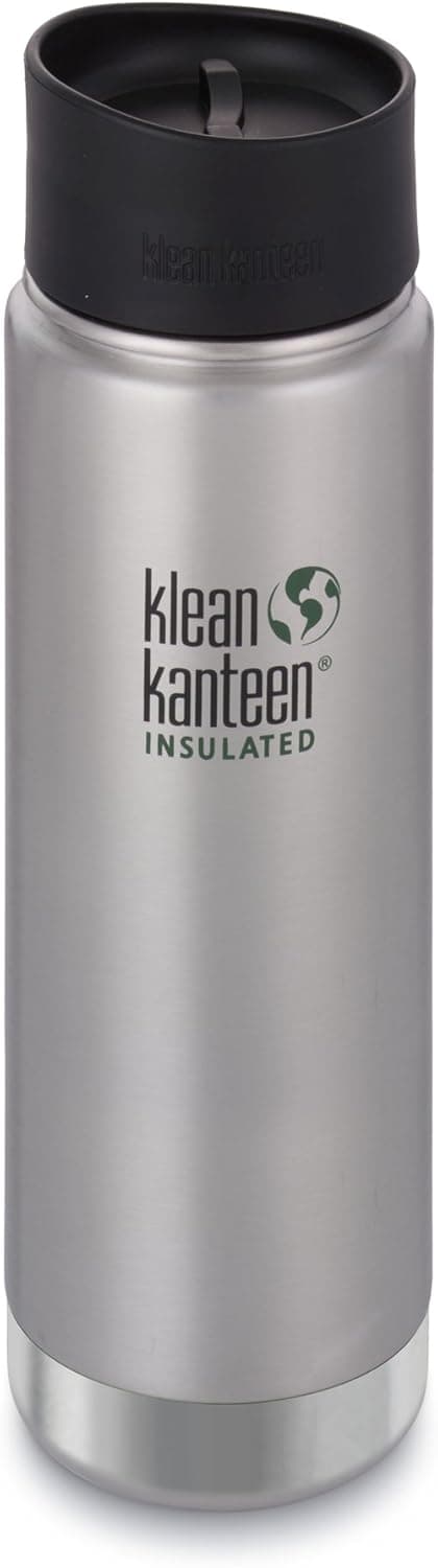 Klean Kanteen Wide Double Wall Vacuum Insulated Stainless Steel Coffee Mug with Leak Proof Café Cap 2.0
