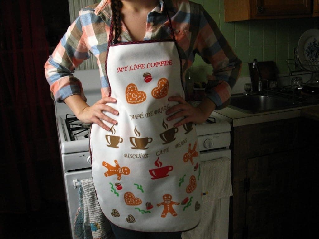 Apron / Women's Stylish and Durable Kitchen Apron / WATERPROOF INTERIOR