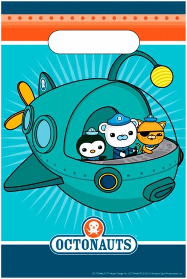 8 Octonauts Party Barnacles Kwazii Peso Plastic Gift Treat Bags