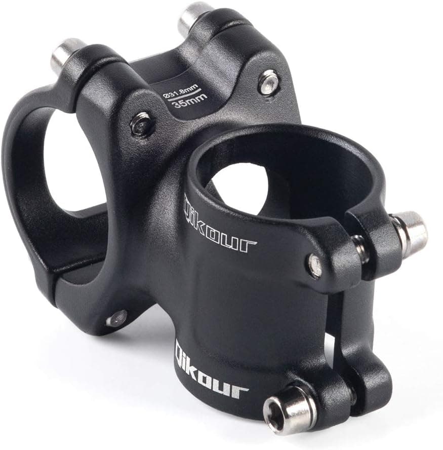 7 Degree Bike Stem Short Bicycle Stem 35mm Handlebar Riser Extender for Road Bike, Mountain Bike, MTB, BMX, Cycling