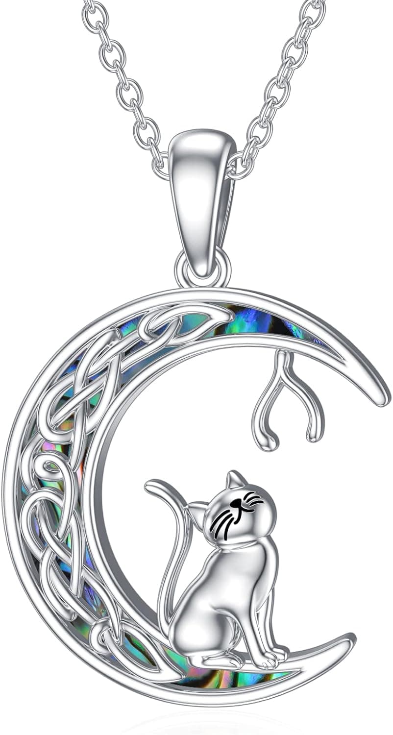 PELOVNY Necklaces for Women Cat/Mouse/Elephant/Penguin/Sloth/Bunny/Panda Necklace Sleeping Mice Necklaces 925 Sterling Silver Rat Pendant Mouse on Cheese Fairy Tales Pendants for Girlfriend Women