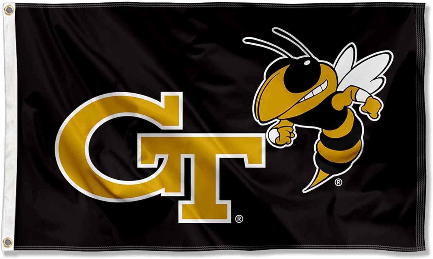 Georgia Tech Yellow Jackets Black Flag