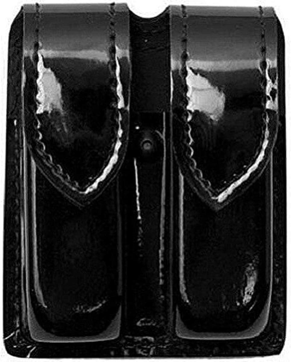 Safariland 77 Double Handgun Magazine Holder for Duty Use, Black, High Gloss