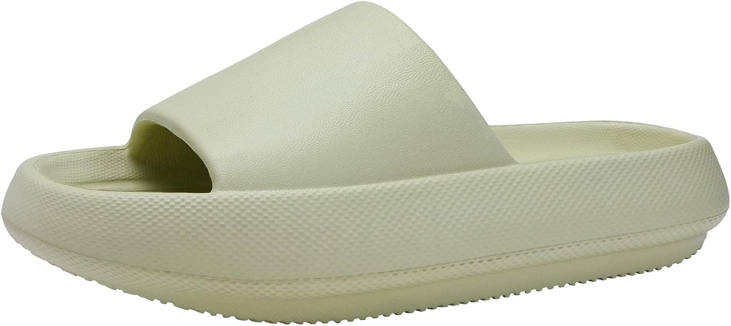 Leisurely Pace Squishy Slides for Women Men Lightweight Shower Cushion Slippers Non Slip Pool Sandals