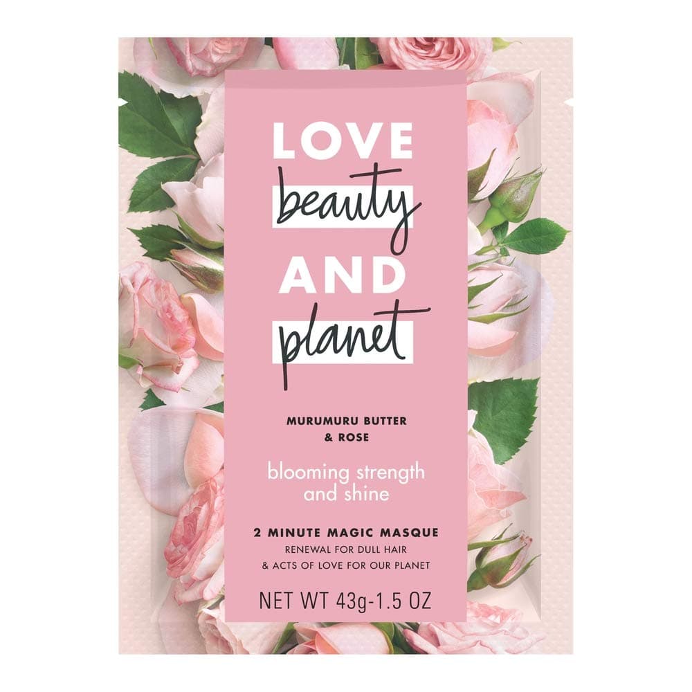 Love Beauty Planet Magic Hair Masque, Murumuru Butter & Rose, 1.5 oz (Pack of 2)
