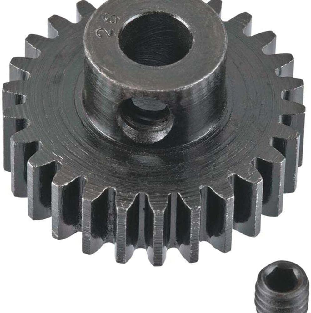 Robinson Racing Products 8626 Extra Hard 26 Tooth Blackened Steel 32P Pinion 5Mm, Brown