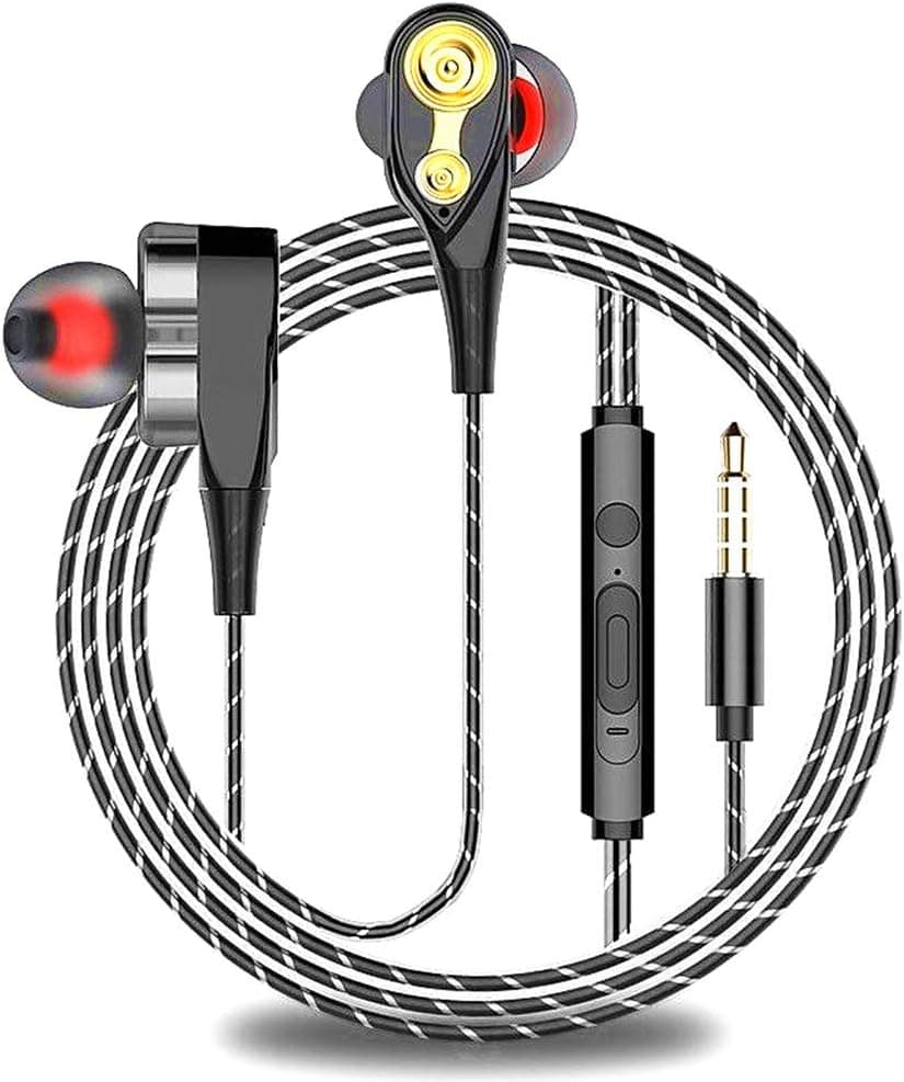 Wired Bass Earbuds Sport in-Ear Headphone Wired with Micro Phone