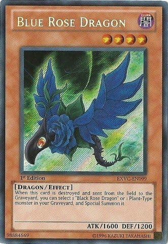 Yu-Gi-Oh! - Blue Rose Dragon (EXVC-EN099) - Extreme Victory - 1st Edition - Secret Rare
