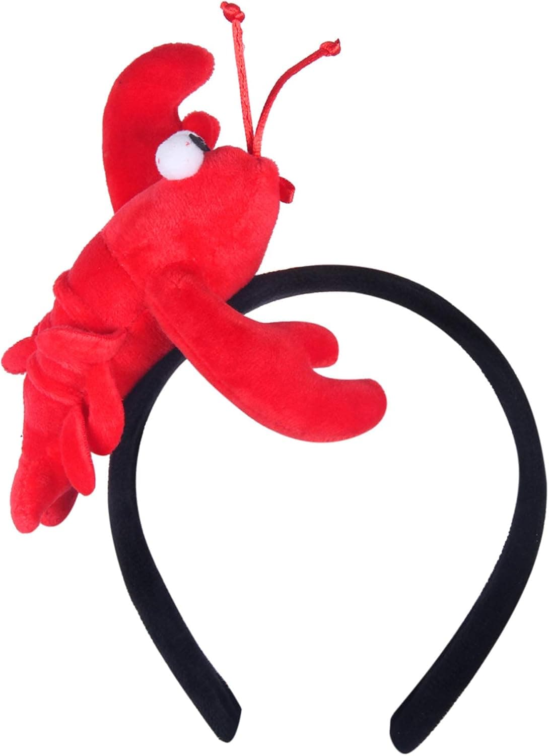 KKBES Lobster Head Bopper Cute Lobster Shaped Hair Hoop Costume Fancy Headband for Birthday Christmas Cosplay Party Accesssory