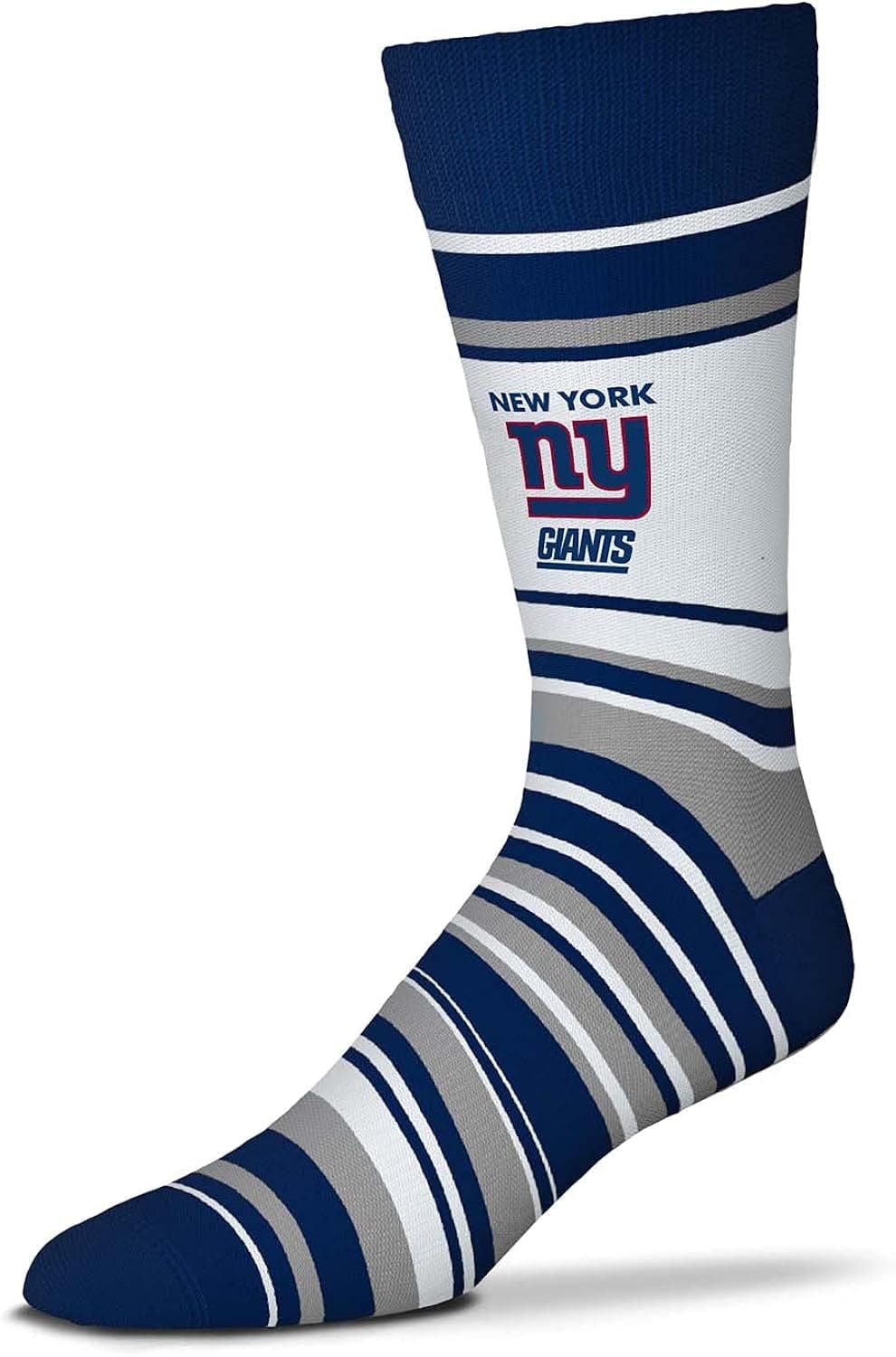 NFL Striped Dress Socks, One Size Fits Most Footwear for Men Women Youth, Game Day Apparel