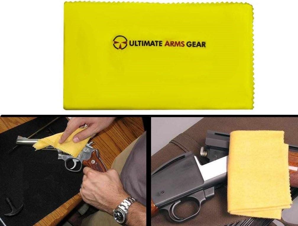 Ultimate Arms Gear Birchwood Casey Universal Gun Black Touch-Up Pen Marker for Guns, Pistol, Handguns, Revolvers, Firearms, Shotguns, Rifle Silicone Cleaning Cloth