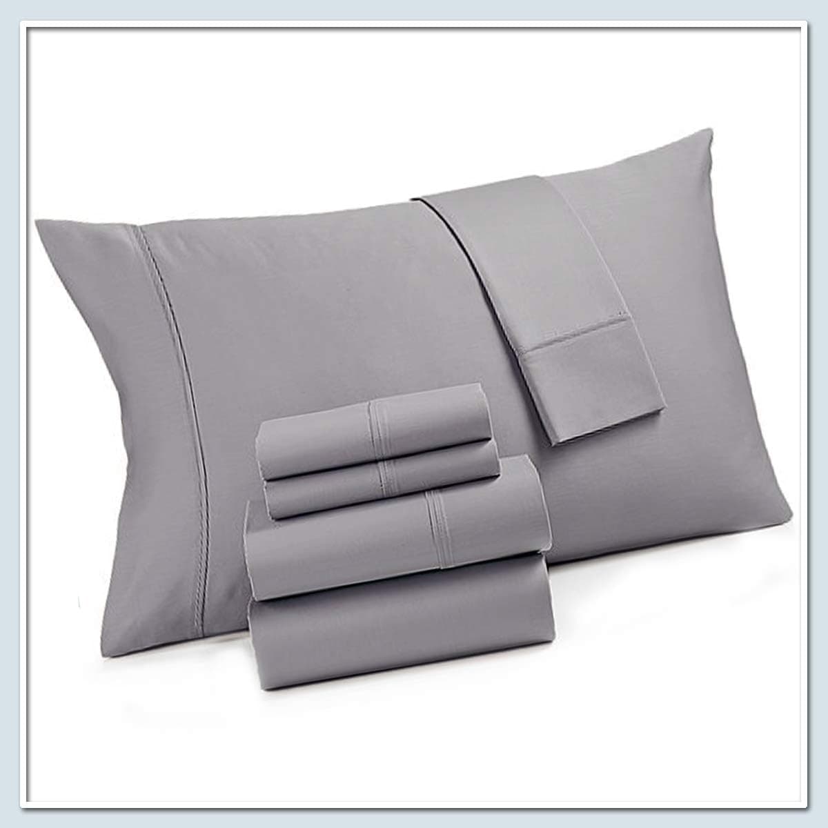 Essentials 1200 Thread Count Sheet Collection (Silver)
