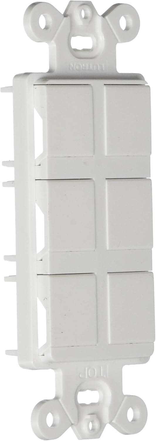 Lutron CA-6PF-WH Claro 6-Port Frame, White