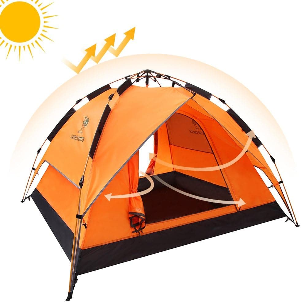 Fourth-Generation Automatic Hydraulic Tent for 2-3 Person Outdoor Waterproof UV Protection 4 Season Camping Tent