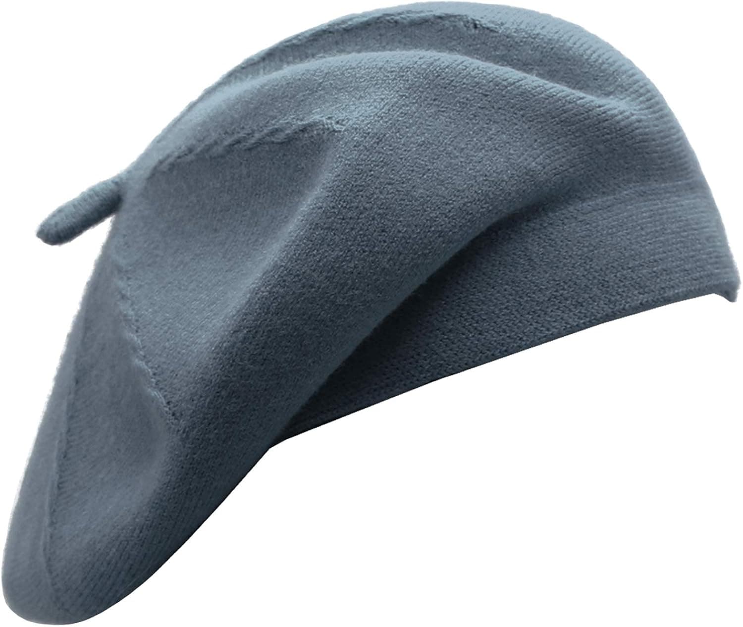 Wheebo French Beret Hat,Reversible Solid Color Cashmere Beret Cap for Womens Girls Lady Adults