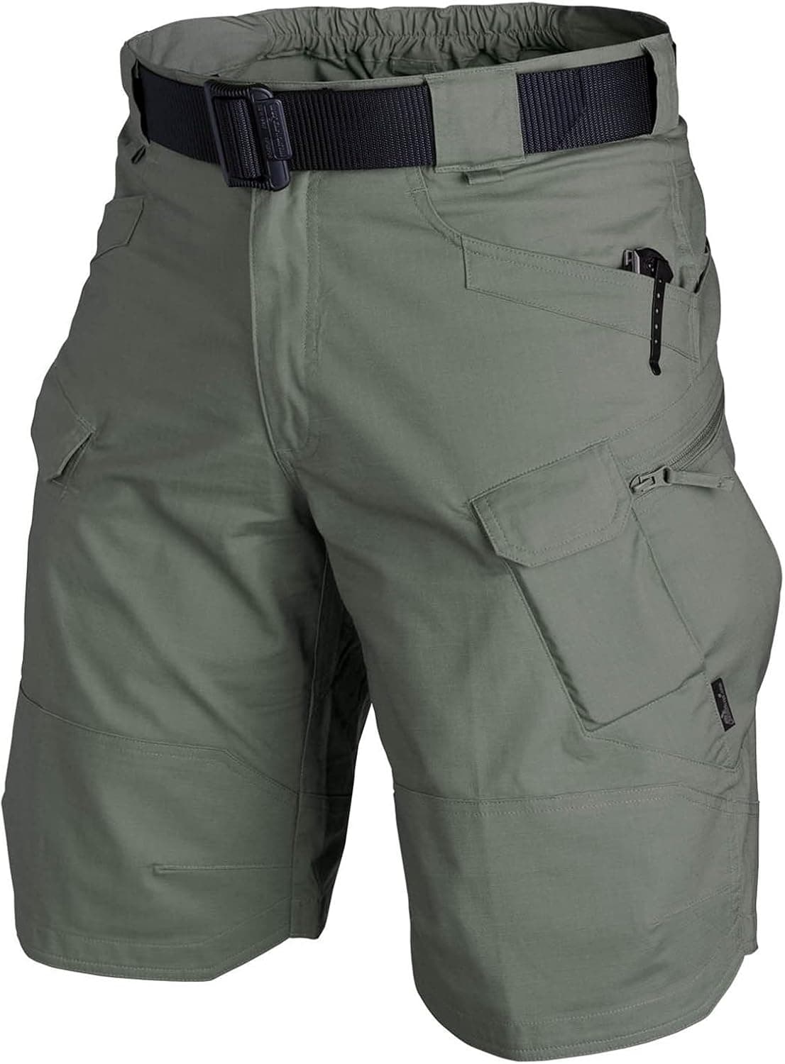 DEARWEN 2021 Upgraded Waterproof Tactical Shorts for Men Quick Dry Breathable Hiking&Fishing Cargo Shorts Green